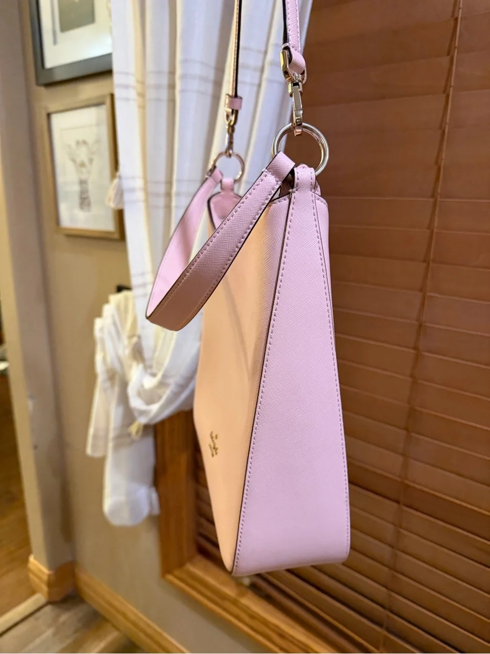 Kate Spade Perry Pink Saffiano Leather Shoulder Bag